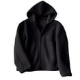 thumbnail image 2 of AUNVITO Women's Fleece Hooded Jacket Heavyweight Full-Zip Warm Loose Fit Casual Outerwear Winter Coats, 2 of 7
