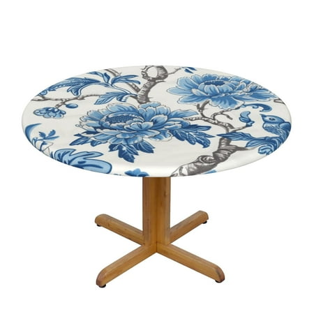 

flowers in watercolor s For The Deluxe Elastic Edged Backed Vinyl Fitted Table Small Round - Fits Tables