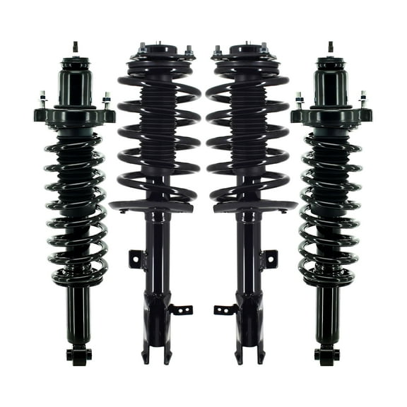 Set 4 Front - Rear Quick Complete strut-Coil Spring For 2012 - 2017 Jeep Compass
