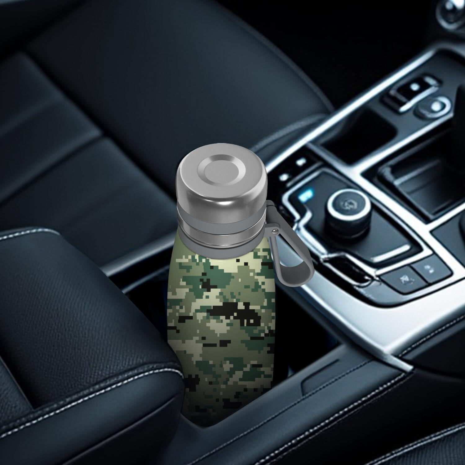 29oz Insulated Water Bottle with Tea Infuser, Stainless Steel Travel Mug, Camouflage Print