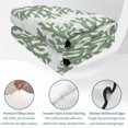 thumbnail image 4 of Quilts Full Size, Sage Green Coral Soft Comforter Bedding Set for Bed, Coastal Summer Ocean Nautical Sea Lightweight Quilted Bedspread with Pillow Cover(2 Pieces) for All Season, 78x90 Inch, 4 of 9