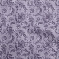 thumbnail image 1 of oneOone Viscose Chiffon Violet Fabric Jacobean Floral Dress Material Fabric Print Fabric By The Yard 42 Inch Wide, 1 of 4