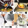 thumbnail image 4 of Master Chef’s Choice Ladle Spoon, Silicone Large Spoon for Soup, Heat-resistant, Stainless Steel Handle, Easy to Clean, Non Stick Kitchen Utensils, For Your Cooking Mastery, 4 of 7