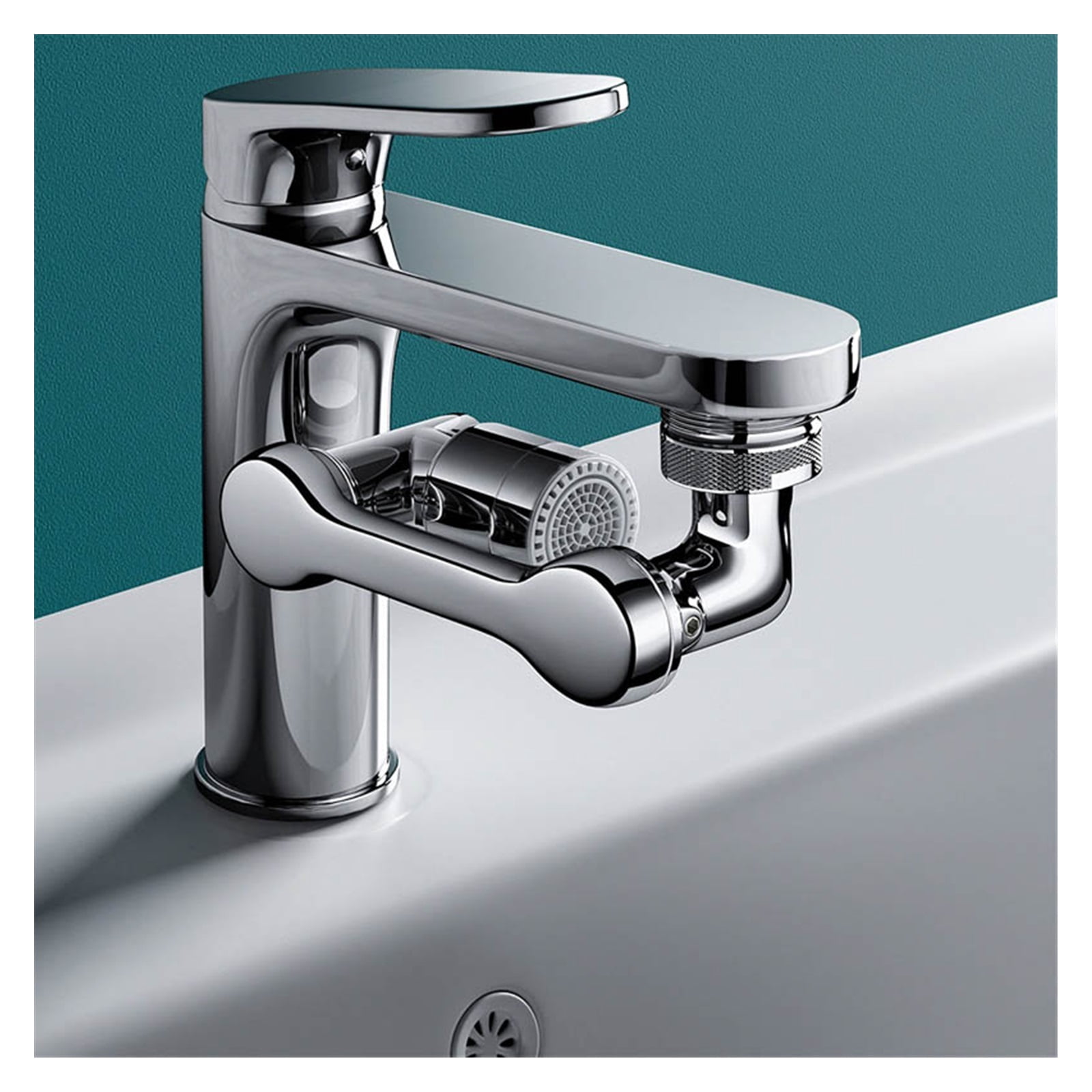 Universal 1080° Rotatable Faucet Aerator Extender Plastic Splash Filter Faucets Bubbler Nozzle Robotic Arm For Kitchen Bathroom ,Water Saving