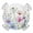 Pink Blue White, variant on Colorful Monsters Round Tablecloth for 36-44 Inch Tables,Fitted Table Cover with Elastic Edge,Abstract Cartoon Cute Artistic Funny Waterproof Outdoor Table Cloth Protector for Patio Garden Dinner