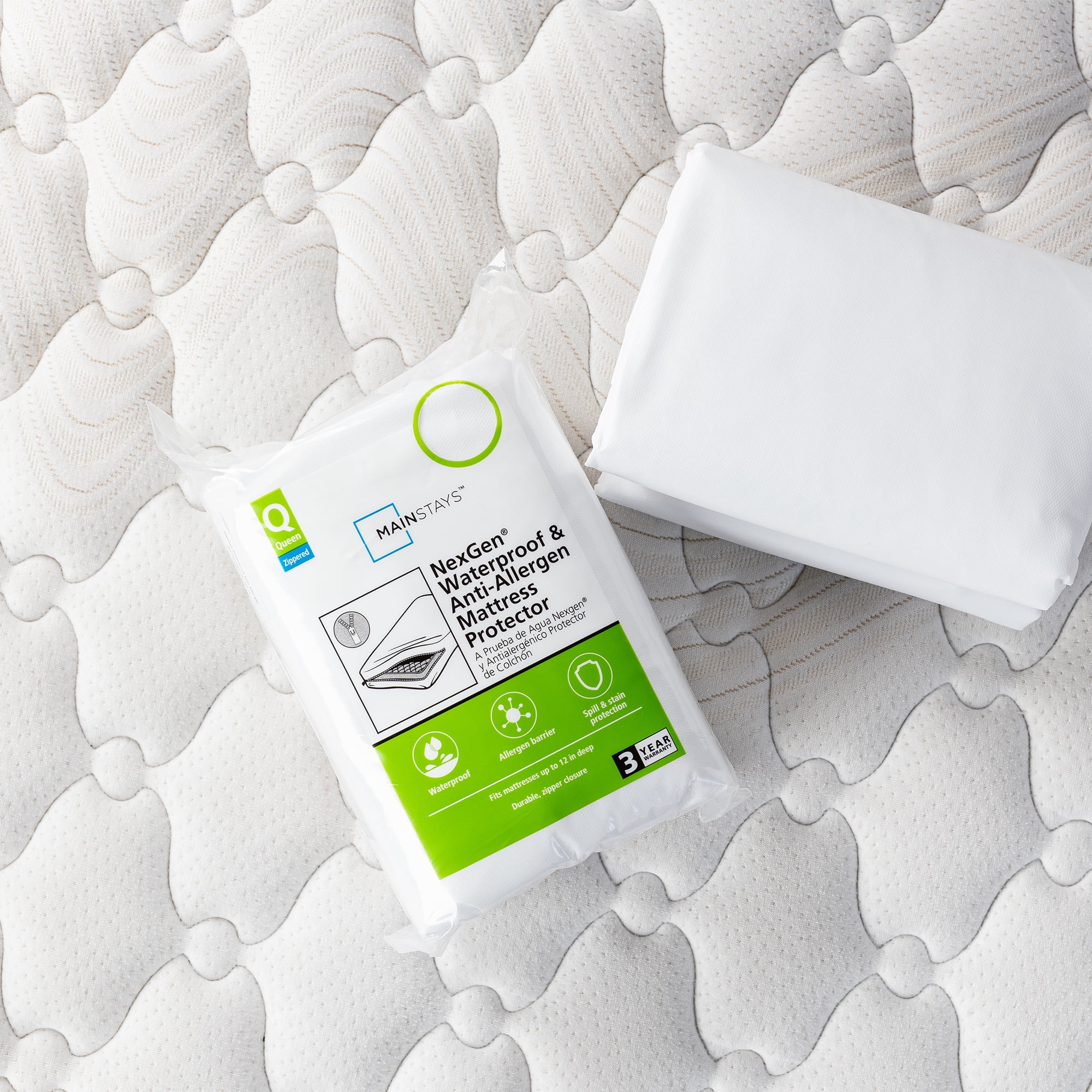 Mainstays Waterproof Anti-Allergen Mattress Protector