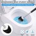 thumbnail image 2 of SUGARDAY Toilet Bowl Brush Cleaner and Holder Caddy Set Bathroom Toilet Brush Scrubber Black 2 Pack, 2 of 7
