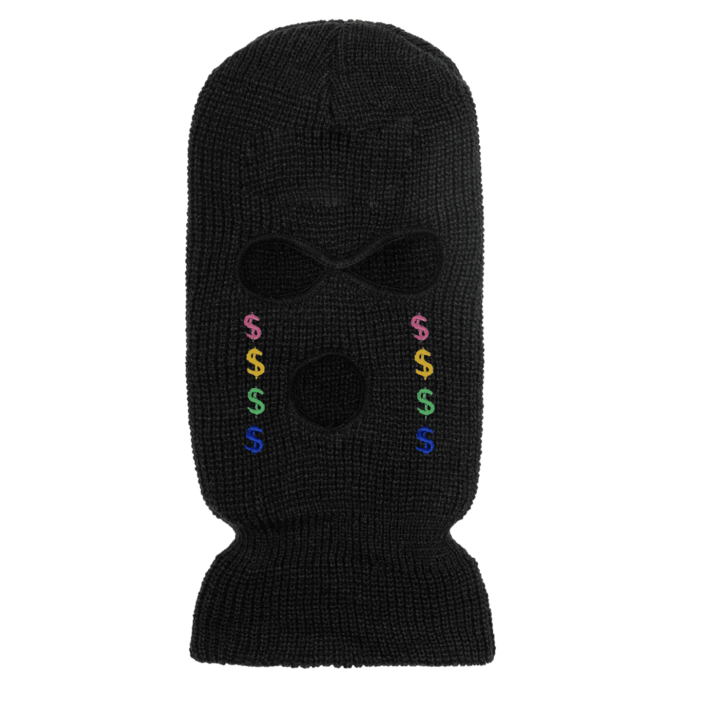 Crying Money Ski Mask Black
