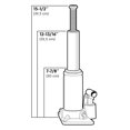 thumbnail image 5 of Powerbuilt 640407 Automotive 6 Ton Bottle Jack w/ Forged Iron Saddle, Red, 5 of 5