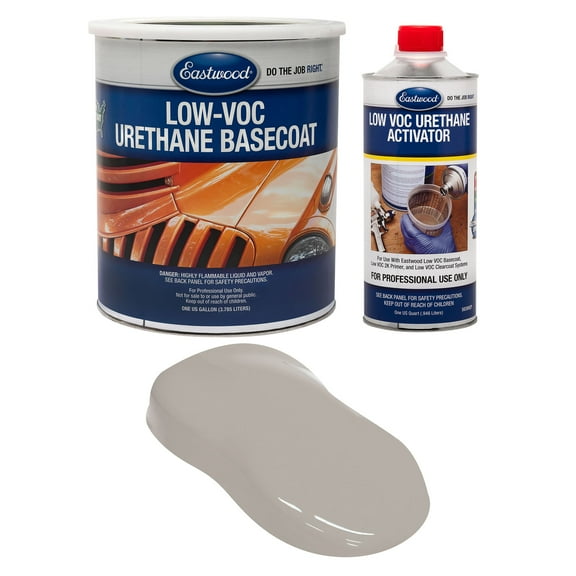 Eastwood 4:1 Destroyer Gray 2K Basecoat and Activator Automotive Spray Paint Kit Makes 5 Sprayable Quarts