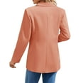 thumbnail image 4 of Langwyqu Womens Casual Blazers Open Front Lapel Collar Work Office Jacket, 4 of 5