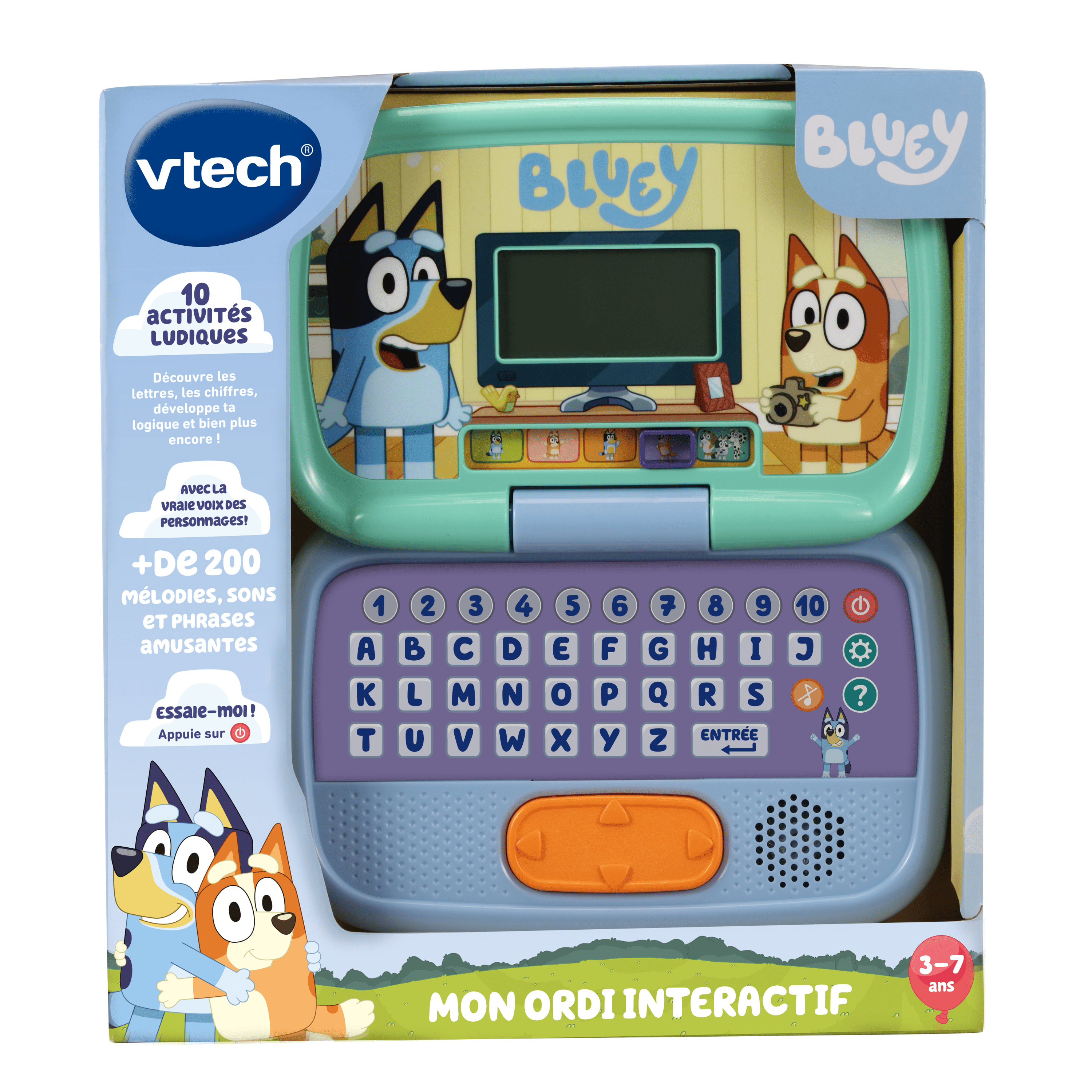 VTech® Bluey Game Time Laptop - French Version, 3-7 Years