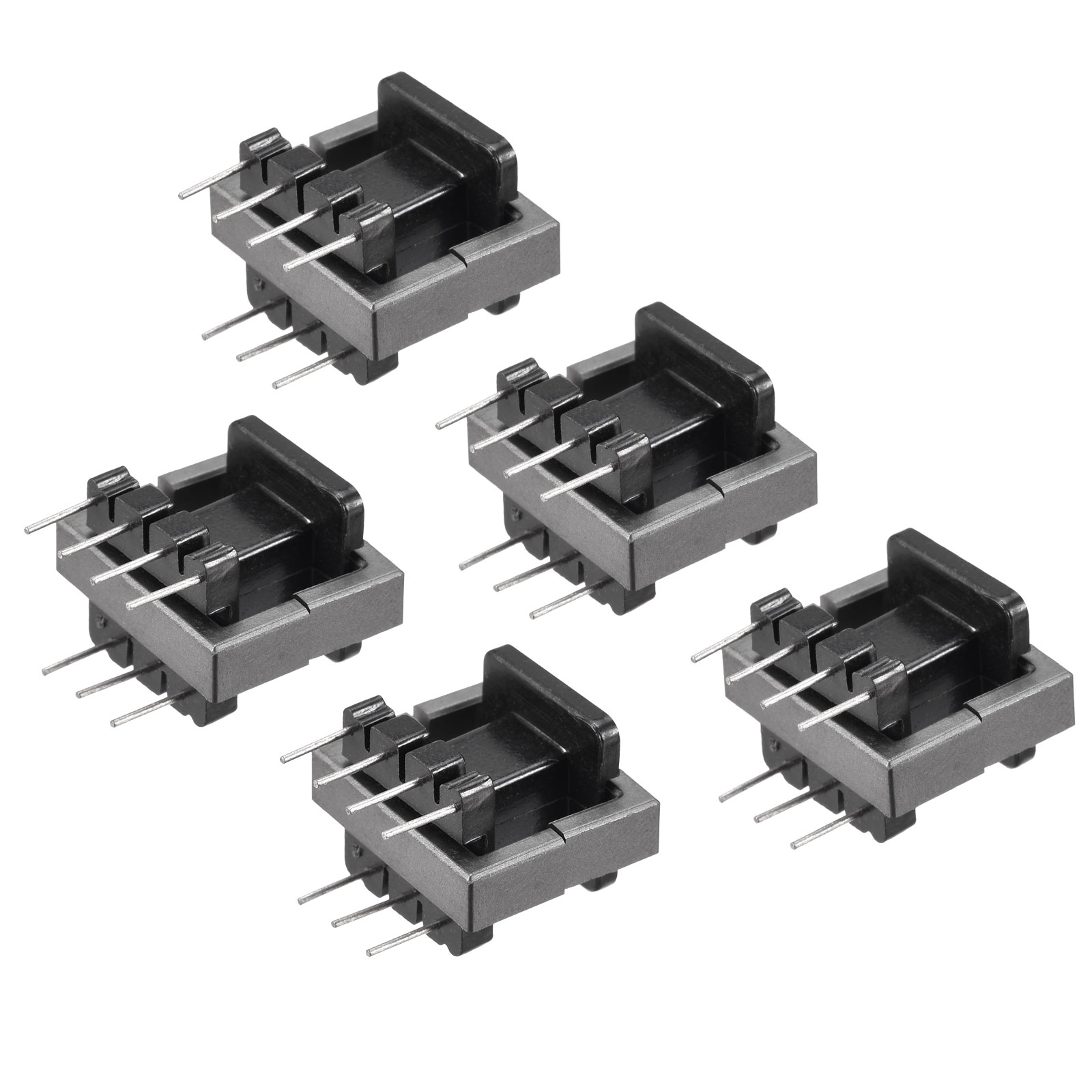 Uxcell Transformer Bobbin EE19 Vertical 3+4 with Ferrite Core Halves 5