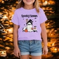 thumbnail image 2 of boobe Toddler Girls Halloween Shirt Funny Print Short Sleeve T-Shirt Casual Tee Tops, 2 of 7