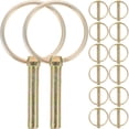 thumbnail image 1 of 16pcs Farm Tractor Trailer Heavy Duty Lynch Pin With Rings Lynch Pin Assortment Kit, 1 of 8