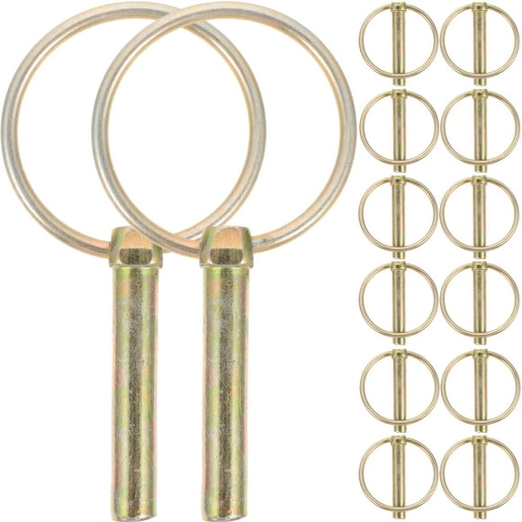 Miangastore 16pcs Farm Tractor Trailer Heavy Duty Lynch Pin With Rings Lynch Pin Assortment Kit