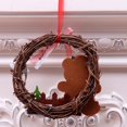 thumbnail image 3 of De Navidad Corona Colgante De Madera Navidad Ratán Corona Redonda Decorativa Para Puertas De Armario Ventanas 2021 Árbol Inevent HA040066-04, 3 of 6