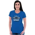 thumbnail image 4 of College Grad Class Degree Educated Womens Slim Fit Graphic Tee Brisco Brands S, 4 of 5
