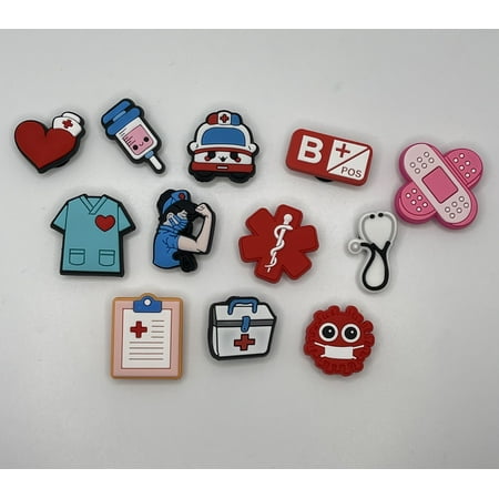 

Shoe Charms Shoe Accessories 12pcs Nurse Shoe Charms / Shoes Decorations 12Pcs