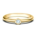 thumbnail image 1 of Classic Bezel Set Birthstone Ring - Aquamarine (March), 1 of 4