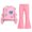 Pink, variant on Kezqiaxn Sets for Girls Winter 2 Piece Outfits Cute Bowknot Long Sleeve Sweatshirts and Pants Matching Set Fashion Sweatsuits Size 5-15