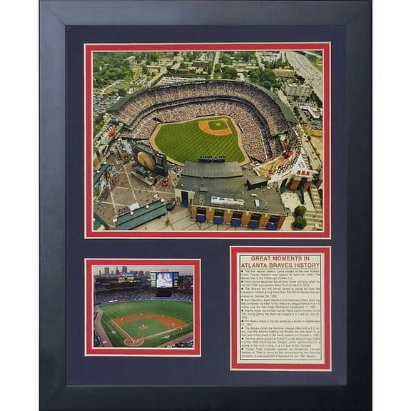 Legends Never Die Atlanta Braves - Turner Field Framed Memorabilia