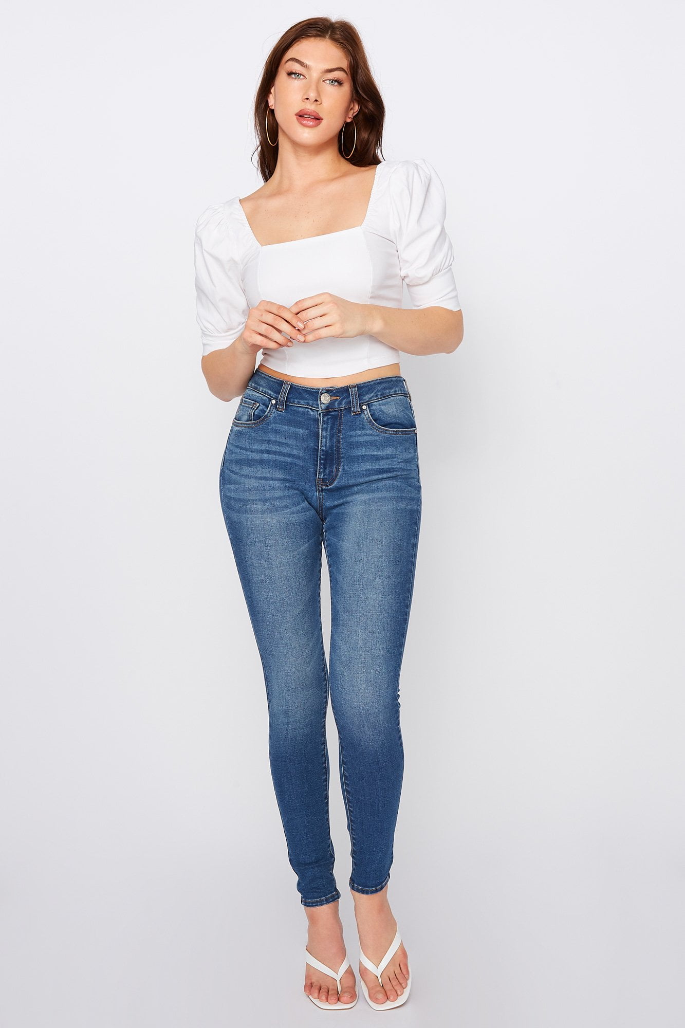 refuge high waisted super skinny jeans