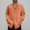 Orange, variant on YLSDY Cotton Linen Shirts for Men Long Sleeve Button Down Shirts Summer Beach Shirts Loose Fit Casual Shirts Vacation Tops Orange M