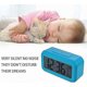 thumbnail image 5 of Travel Alarm Clock - Digital Clock with Large LCD Screen, Blue Backlight, Calendar, Snooze and Temperature Display - AC06 Blue, 5 of 5