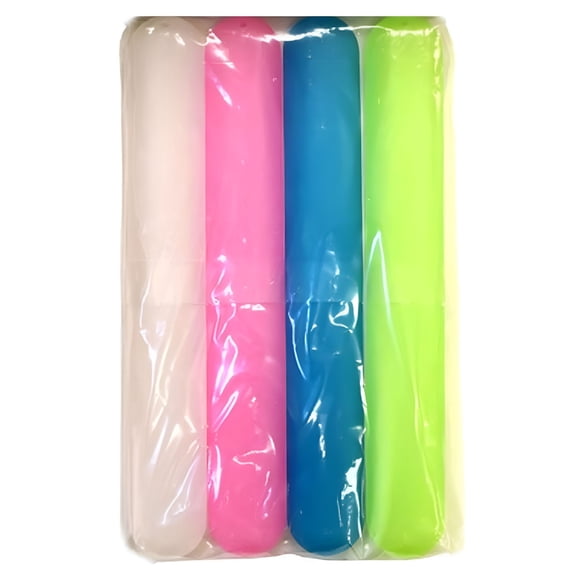 ACDANC 4 Pack Toothbrush Holders Case Travel Camping Cover Tube Plastic Box Set