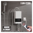 thumbnail image 3 of Instant Water Heater Bathroom Kitchen Wall Mounted Electric Water Heater LCD Temperature Display With Remote Control ,Security Protection Design, 3 of 7