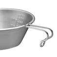 thumbnail image 2 of Irfora Cuenco de acero inoxidable para exteriores Taza para acampar Vajilla portátil Olla de boca ancha 250 ml con asa para acampar al aire libre Picnic Senderismo Mochilero Irfora bol, 2 of 5