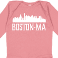 thumbnail image 4 of Inktastic Boston Massachussetts Skyline City Silhouette Boys or Girls Long Sleeve Baby Bodysuit, 4 of 5