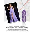 thumbnail image 6 of Bestyle Hexagonal Tree of Life Necklace for Women, February Crystal Birthstone Pendant Healing Jewelry Gifts for Her Mom Wife Daughter, 6 of 8