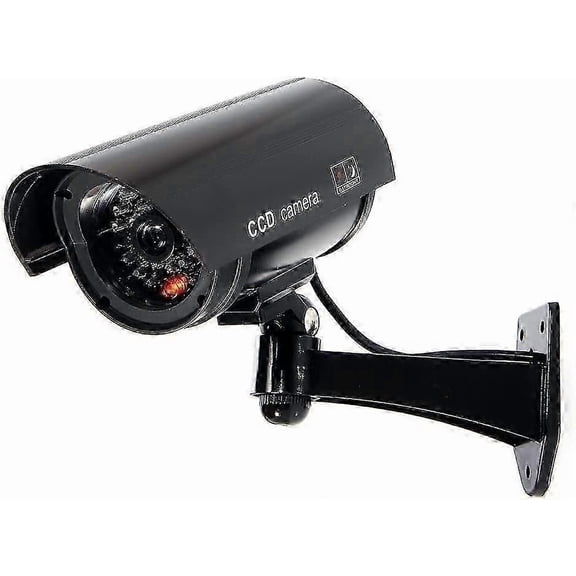 Warning Sticker Included Security System, Simulated Cctv Dome Dummy Camera With Motion Led Light, High Resemblance To Real Cameras, Easy Installation