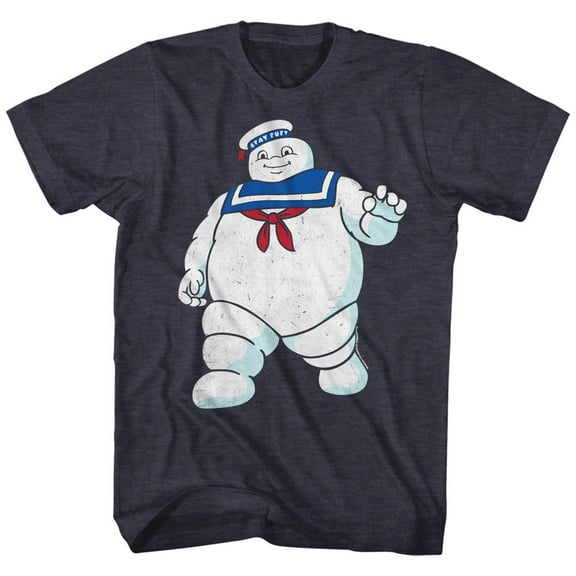 Real Ghostbusters Mr Stay Puft Navy T-Shirt