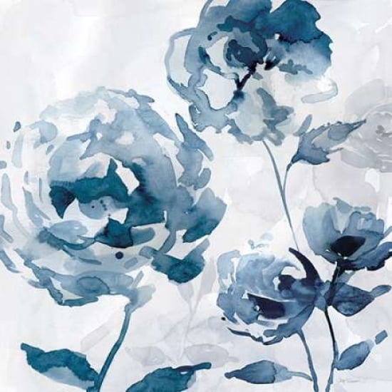 Indigo Garden II Canvas Art - Carol Robinson ()
