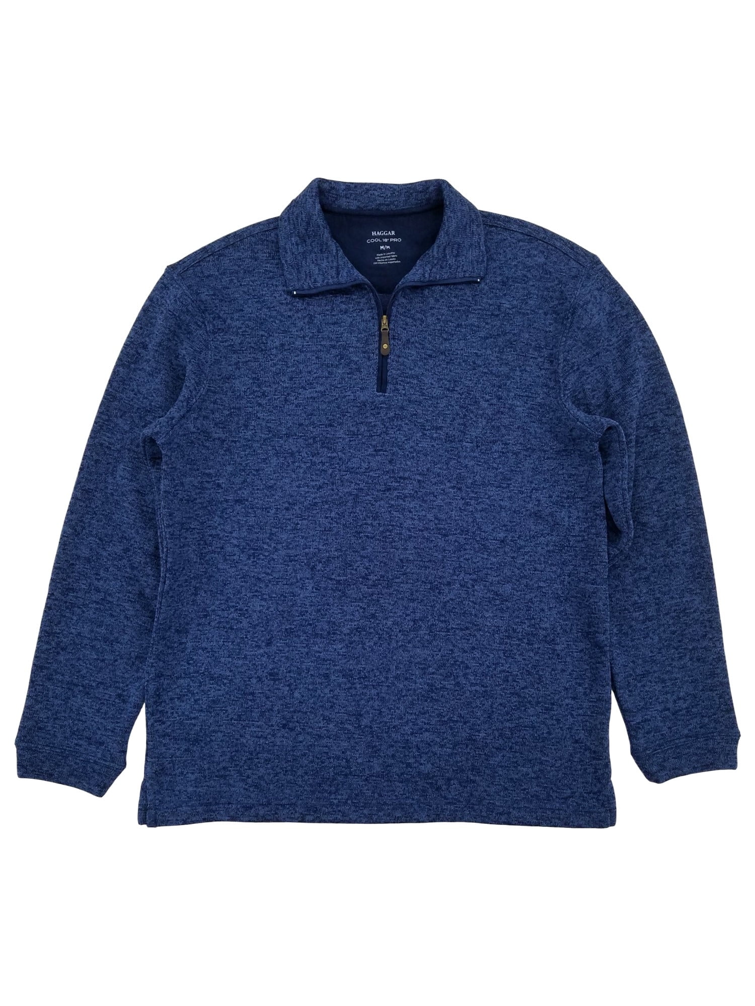 Haggar Mens Royal Blue Heather Fleece 