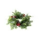 thumbnail image 2 of Corona de Navidad,Corona de velas navideñas para decorar la mesa,Vela navideña con forma de anillo de flores artificiales,Corona navideña con forma de vela para gabinete de cocina,Corona, 2 of 9
