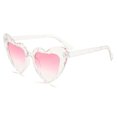 thumbnail image 1 of angular love SUNGLASSES sunscreen peach heart glasses UV400 glitter crystal SUNGLASSES SUNGLASSES, 1 of 7