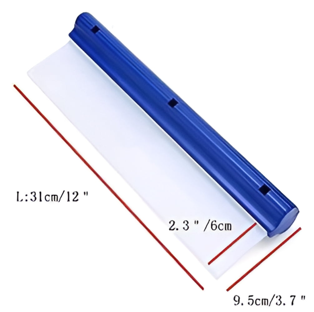 Car Wash Kit Car Squeegee, 12 Inch Silicone Squeegee, Automotive Water Wiper Car Drying Flexible T Bar Water Blade Car Windshield Glass Window Mirror Bathroom Squeegee For Window Cleaning