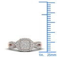 thumbnail image 4 of 1/2ct TDW Diamond 10K Rose Gold Twist Shank Engagement Ring, 4 of 4