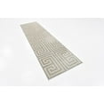 thumbnail image 2 of Unique Loom Athens Border Design Runner Rug 2' 7 x 10' Gray/Beige, 2 of 2
