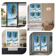 thumbnail image 7 of Beach Palm Tree Window Privacy Film Summer Ocean Blue Sky Tropical Island Decorative Glass Window Film UV Blocking Static Cling Non-Adhesive Sticker Covering for Home Door 29.5 x 78.7 inches, 7 of 7
