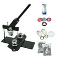 thumbnail image 1 of ChiButtons Kit 25mm (1") Button Maker Badge Press Machine-B400 + 25mm Round Die Moulds + 500 set Pin Button Components + Adjustable Circle Cutter (Black), 1 of 5