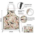 thumbnail image 3 of Chihuahua and Pioneer Flower Apron-Garden Aprons for Women with Pockets-Cotton Linen Waterproof Kitchen Cooking Gardening Aprons Adjustable for Kitchen,Cooking,BBQ and Salon 33x27 Inch, 3 of 7
