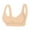 Beige, variant on Bras For Women Leopard Print Front Closure No Underwire Comfortable Support Push Up Lace Bralette for Sleep Plus Size 32-40B/C/D Multi Colors 2 Pack