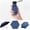 Blue, variant on Travel Mini Umbrella Sun&Rain Lightweight Small and Compact Suit for Pocket with Case