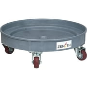 Zenith, Socle roulant de baril pour le confinement des fuites, roulettes de 4 po en polyoléfine, hauteur de 7,25 po