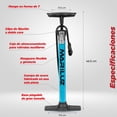 thumbnail image 3 of Bomba aire bicicleta valvula FRAN AME azul azul, 3 of 7